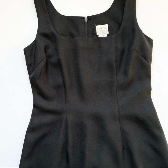 ♦️SOLD♦️ vintage 1990’s little black dress Moda Int’l Size 4 short evening dress - Picture 5 of 13